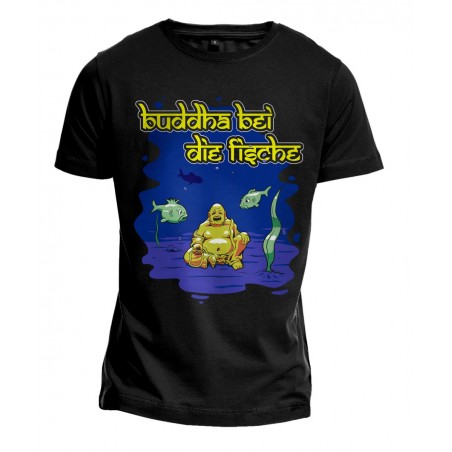 T-Shirt - Buddha bei die Fische
