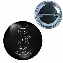 Button - Antichrist Cat -