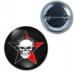 Button - Anarcho Skull -